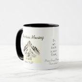 Bible Verse Mountain Moving Black Faith Mark 11 Tasse (Vorderseite Links)