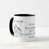  Bible Verse Mountain Moving Faith Personalize Tasse (Vorderseite Links)