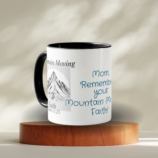  Bible Verse Mountain Moving Faith Personalize Tasse