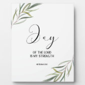 Bible verse Nehemiah leaves scripture  Plaque Fotoplatte (Vorderseite)