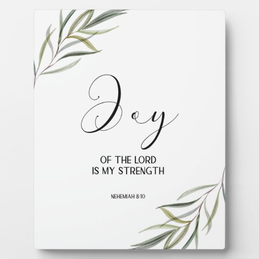 Bible verse Nehemiah leaves scripture  Plaque Fotoplatte (Vorderseite)