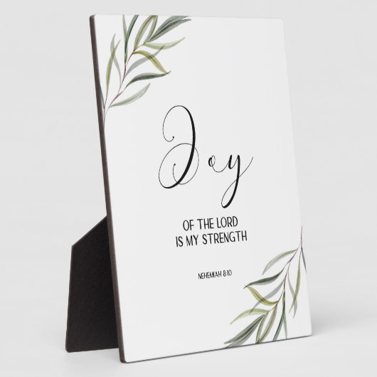 Bible verse Nehemiah leaves scripture  Plaque Fotoplatte (Seite)