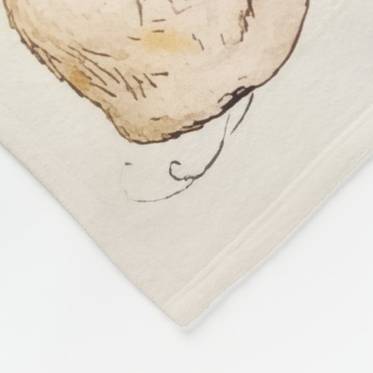 Bible verse nursery animals fleece blanket (Ecke)