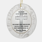 Bible Verse Ornamente mit Ihrem Namen und Ihrer Sc (Links)