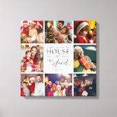 Bible Verse Photo Collage Family Religious Leinwanddruck (Vorderseite)