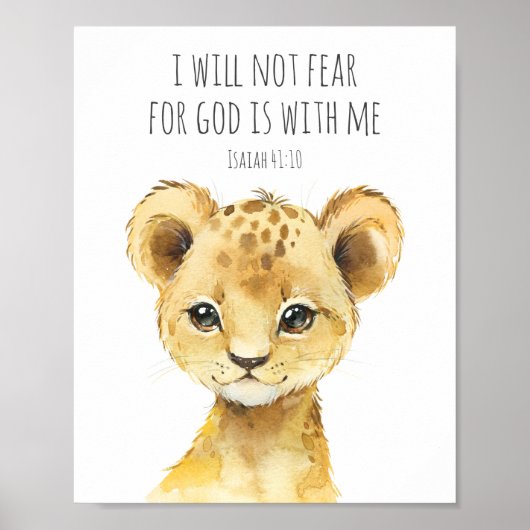 Bible Verse Poster for Kids Bedroom Decor (Vorne)