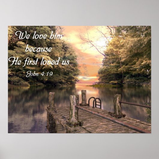 Bible Verse Poster John 4:19 (Vorne)