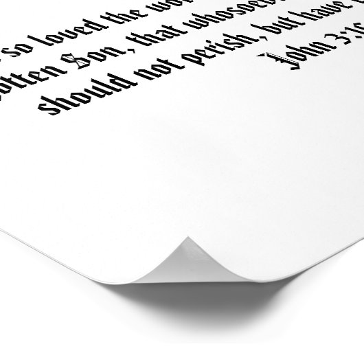 Bible Verse Poster Print Template To Personalize (Ecke)