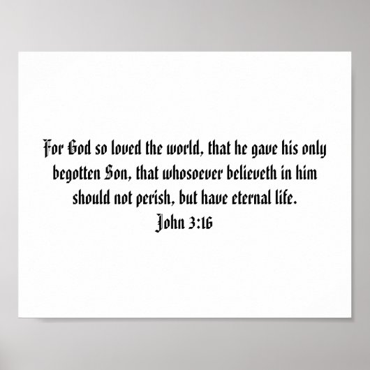 Bible Verse Poster Print Template To Personalize (Vorne)