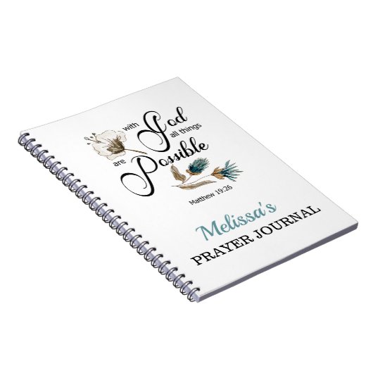 BIble Verse Prayer Notizblock (Rechte Seite)