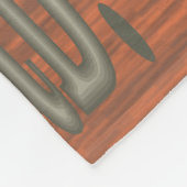 Bible Verse Psalm 27;14 Wood Topped Wall Tapestry Fleecedecke (Ecke)