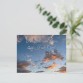 Bible Verse Psalm 46:10 Postkarte (Stehend Vorderseite)