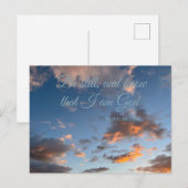 Bible Verse Psalm 46:10 Postkarte (Vorne/Hinten)