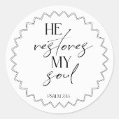 Bible Verse psalm Round Sticker (Vorderseite)
