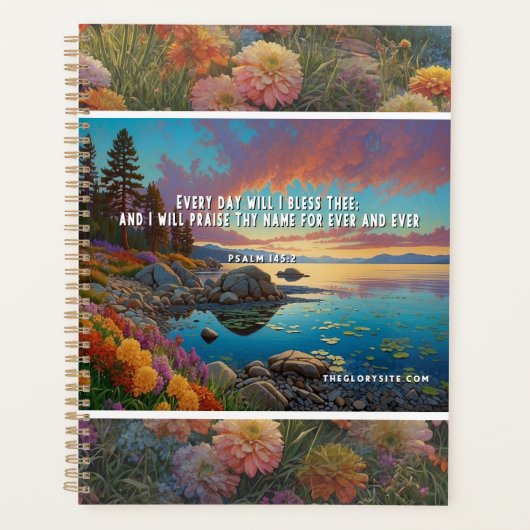 Bible Verse Psalms Planer (Vorderseite)