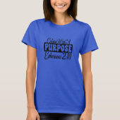 Bible Verse ''Purpose'' Typography Personalize T-Shirt (Vorderseite)