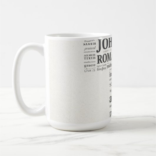 Bible Verse Reference Cross Wall Art Kaffeetasse (Links)