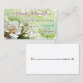 Bible Verse, Religious Motivational Cards Telefonnummerkarte (Vorne/Hinten)