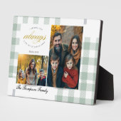 Bible Verse Sage Family Photo Collage Scripture Fotoplatte (Seite)