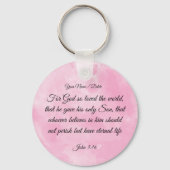 Bible Verse Schlüsselanhänger - John 3:16 (Vorderseite)