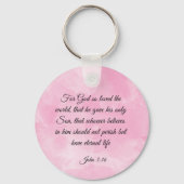 Bible Verse Schlüsselanhänger - John 3:16 (Rückseite)