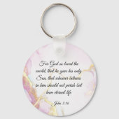 Bible Verse Schlüsselanhänger - John 3:16 (Rückseite)