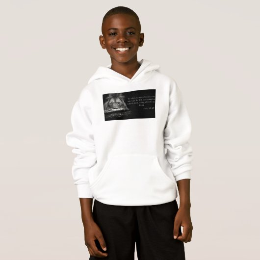 Bible Verse Scripture 1 Peter 5:8 KJV Boy's Hoodie (Vorne ganz)