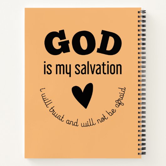 Bible Verse | Scripture Faith Religious Prayer Notizblock (Rückseite)