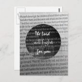 Bible Verse Scripture Förderung Postkarte (Vorne/Hinten)