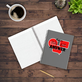 Bible Verse Scripture mit Black Words Notebook Notizblock