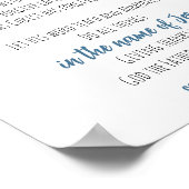 Bible Verse Scripture Wall Art Image von Gott Poster (Ecke)