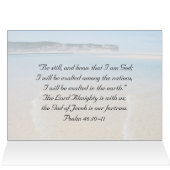 Bible Verse Sei still und weiß, dass ich Gott Card (Innenansicht Horizontal (Oben))