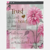 Bible Verse Soft Fleece Blanket (Vorderseite)