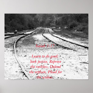 Bible Verse Sozialgerechtigkeit Poster