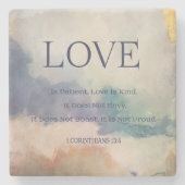 Bible Verse Steinuntersetzer (Vorderseite)