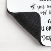 Bible Verse Sunflower Mouse pad Mousepad (Ecke)