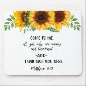 Bible Verse Sunflower Mouse pad Mousepad (Vorne)