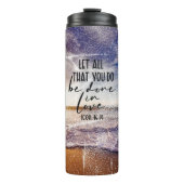 Bible Verse Thermal Tumbler Thermosbecher (Vorderseite)