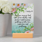 Bible Verse Timothy Card Tischnummer