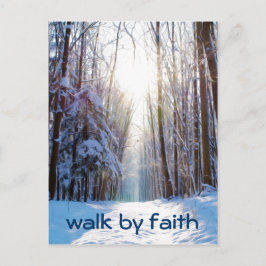 Bible Verse Walk by Faith Postkarte