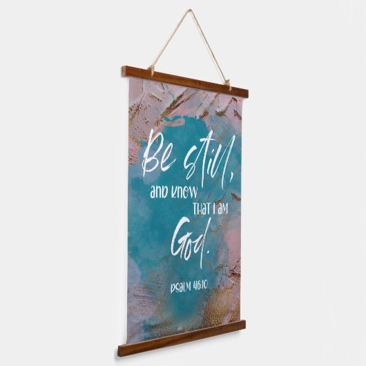 Bible verse Wall Art Hanging Tapestry Wandteppich Mit Holzrahmen (Gewinkelt)