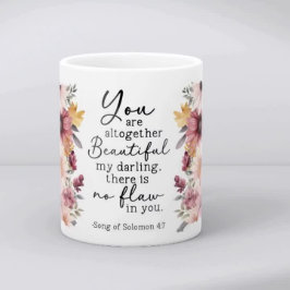 Bible Verse You are Beautiful Coffee Mug Kaffeetasse