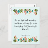 Bible Verses Art - 2 Kärntner 4:17 Postkarte (Vorne/Hinten)