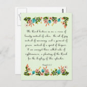 Bible Verses Art - Isaiah 61:3 Postkarte (Vorne/Hinten)