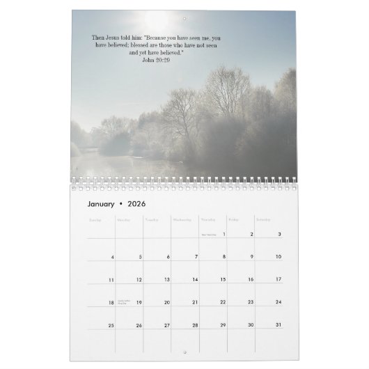 Bible verses Christian religious Kalender (Jan 2026)