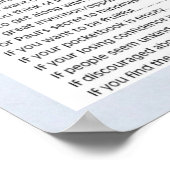 Bible Verses Scripting Zitate Wall Poster (Ecke)