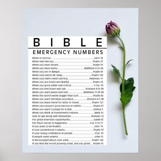 Bible Verses Scripting Zitate Wall Poster (Vorne)