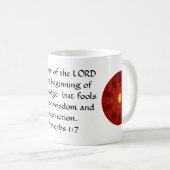Bible Verses Wisdom Quote Saying Proverbs 1:7 Kaffeetasse (VorderseiteRechts)
