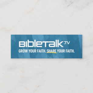 BibleTalk.tv - Mini-Promo-Karte Mini Visitenkarte