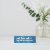 BibleTalk.tv - Mini-Promo-Karte Mini Visitenkarte (Stehend Vorderseite)